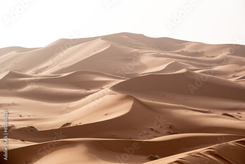 Picturesque dunes in the Erg Chebbi desert, part of the African Sahara