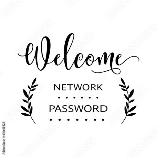 Wifi Sign SVG, Wifi Password svg, Welcome Wifi Sign svg, Welcome svg, dxf, png instant download, Wifi Password Sign svg, Sign Making svg, Svg Files for Cricut
