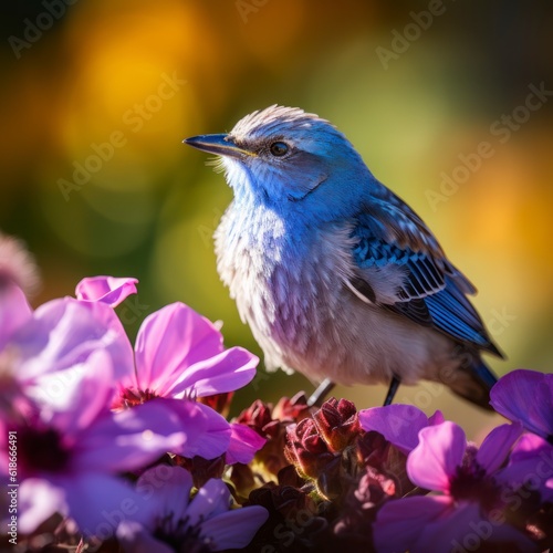blue bird on a branch © fitpinkcat84