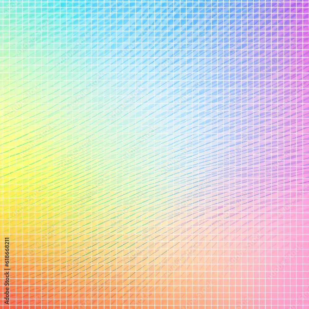  graph paper texture in first person point of view in a rainbow