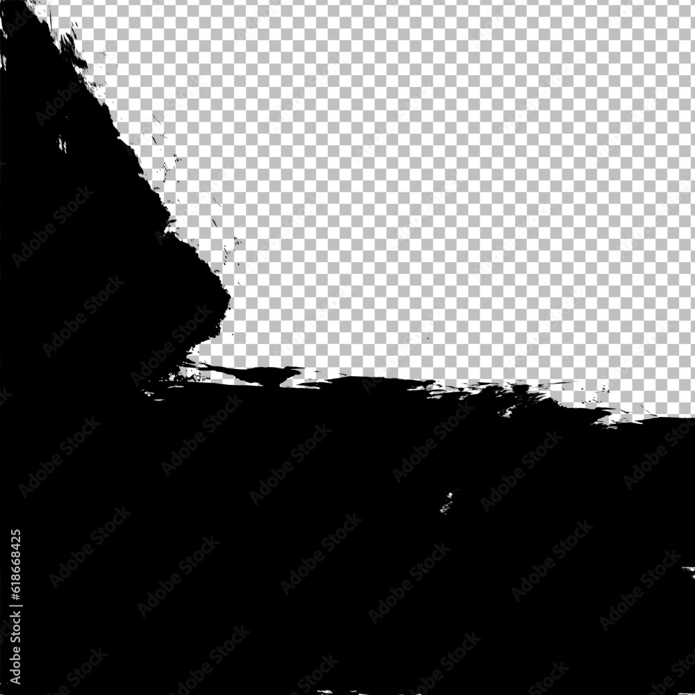 Abstract grunge paint, dirty grunge on transparent background. Vector eps 10