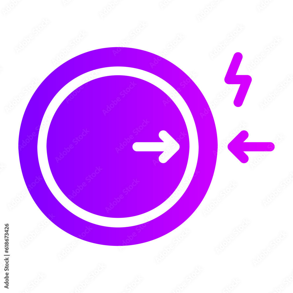 electromagnetism gradient icon electromagnetism gradient icon