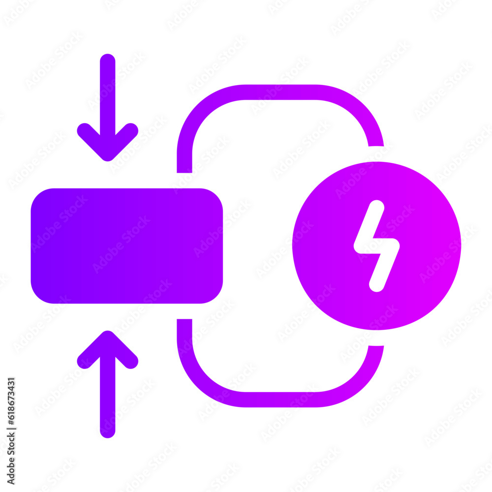 electricity gradient icon electricity gradient icon