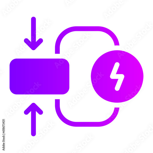 electricity gradient icon