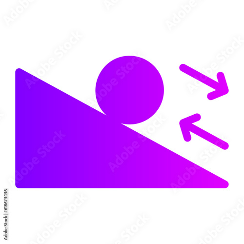 friction gradient icon