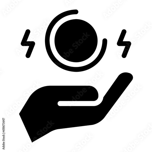 levitate glyph icon