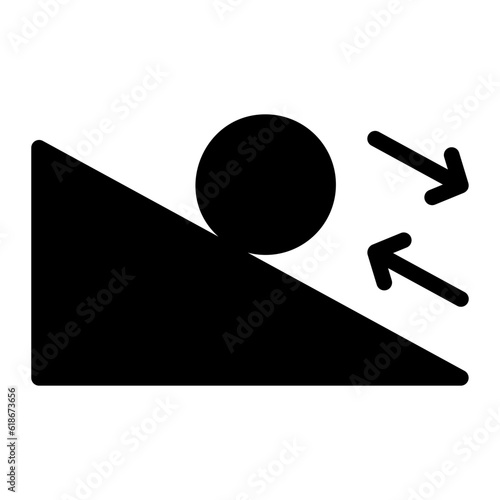 friction glyph icon
