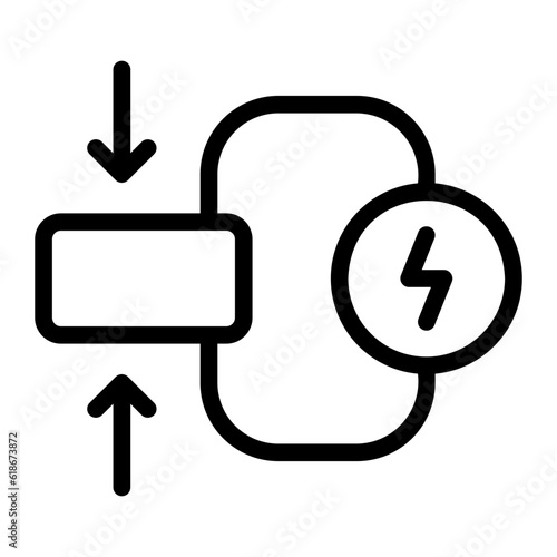 electricity line icon
