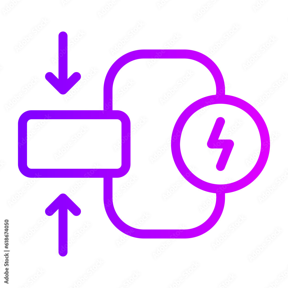 electricity gradient icon electricity gradient icon