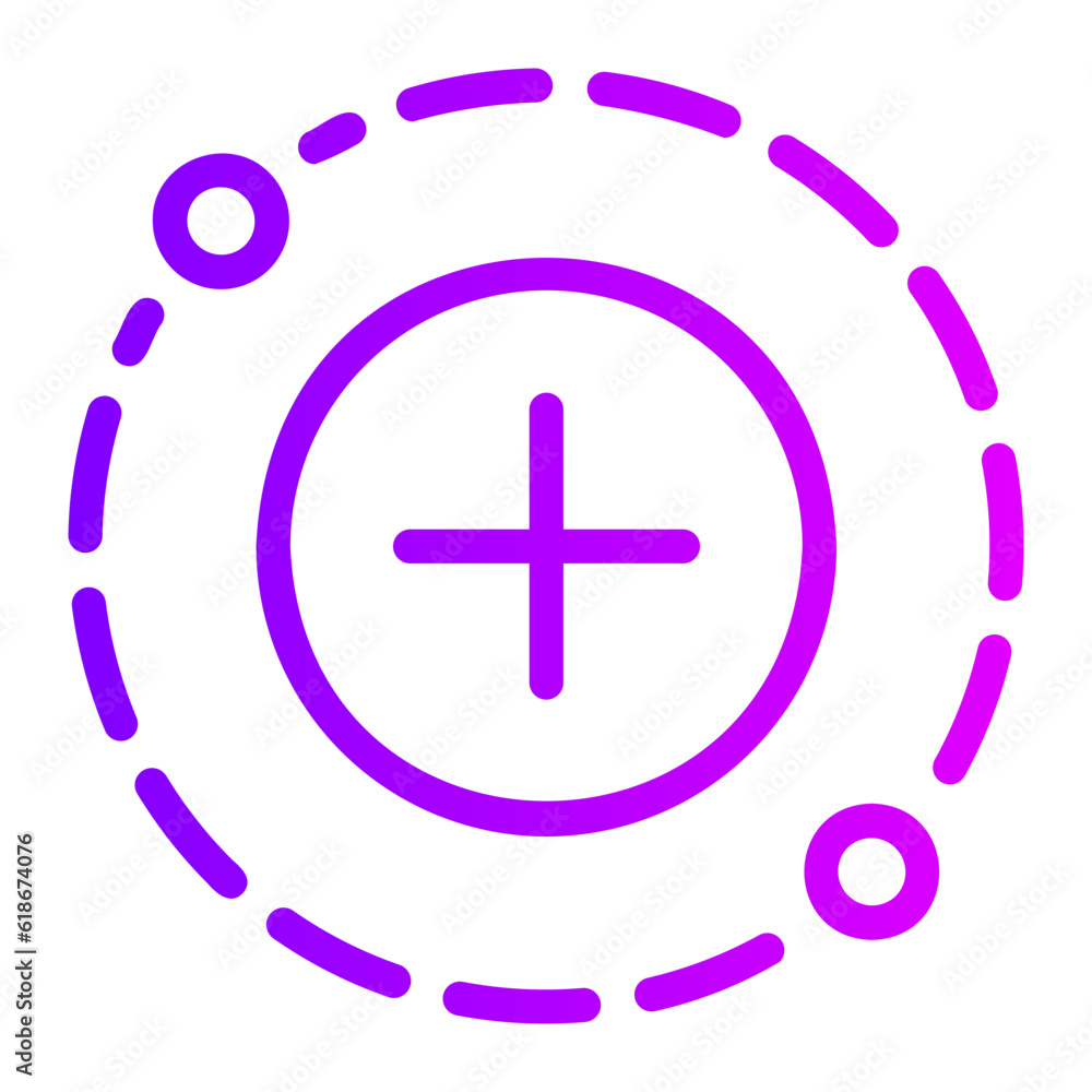 Obraz premium ionization gradient icon