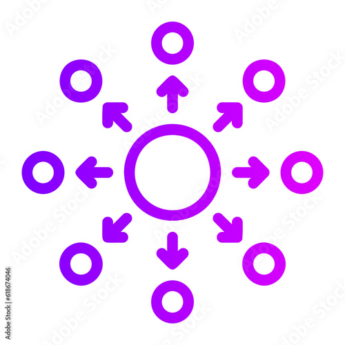 Fotografia diffusion gradient icon