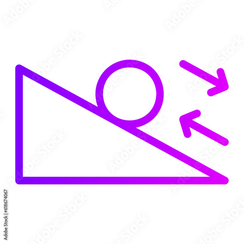 friction gradient icon