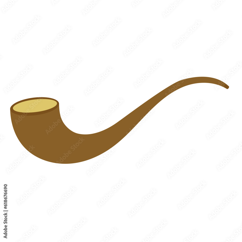Obraz premium Isolated traditional jewish shofar icon Vector
