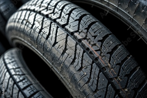 used tire professional advertising photography AI Generated © NikahGeh