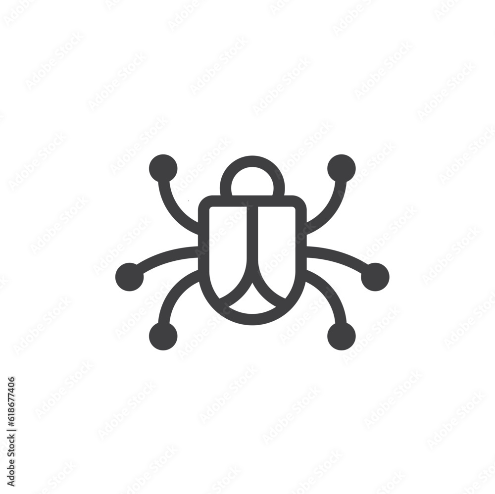 illustration of hacker, hacker icon, vector art. illustration of hacker, hacker icon, vector art.