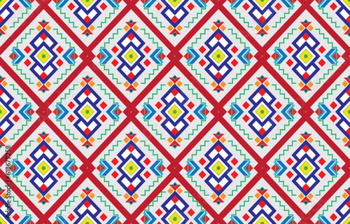Textile design, wallpaper, and wrapping paper texture with an abstract weathered art deco trellis seamless background tile.