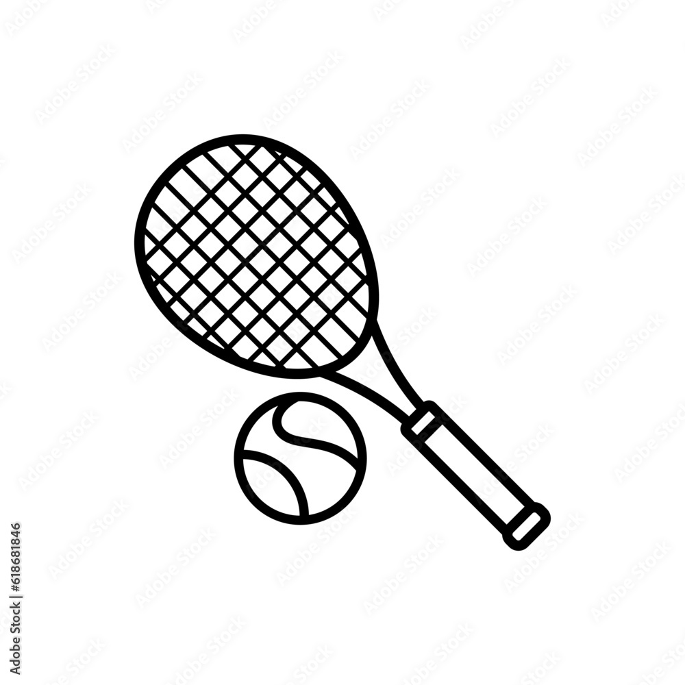 Racket Tennis icon vector design templates