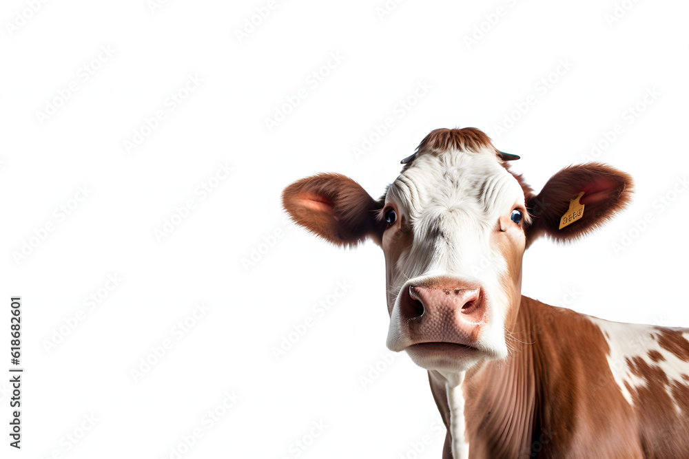 cow isolated on white background