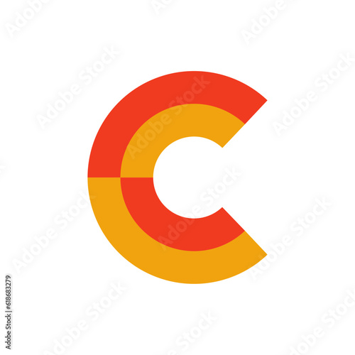Monogram design vector logo. Monogram initial letter mark C logo design