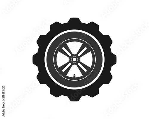 Gear with wheel shape inside