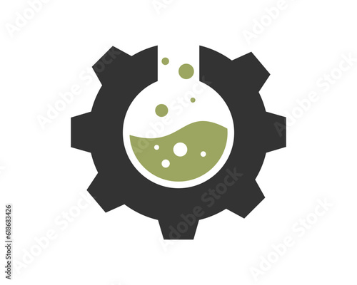 Gear with potion bottle inside