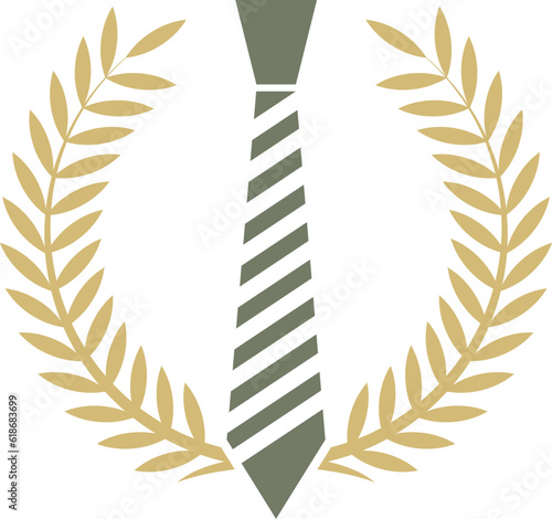 Golden wheat with necktie inside