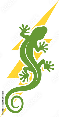House lizard with bolt lightning