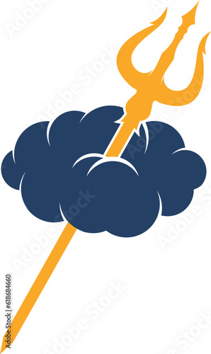 Cloud with sea fork inside