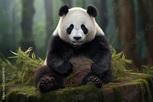 panda zoo animal AI generative