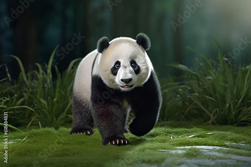 panda zoo animal AI generative