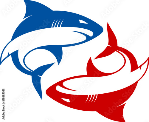 Twin shark with two colors