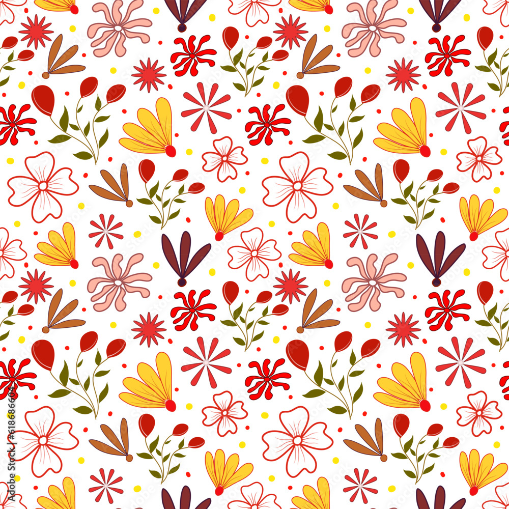 seamless pattern with flowers seamless pattern with flowers