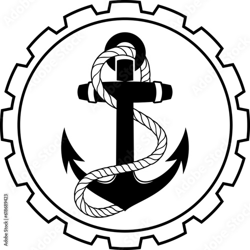 Gear with anchor and rope inside