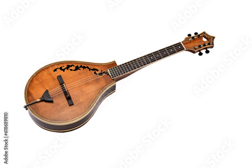 mandolin isolated on a transparent background, generative ai