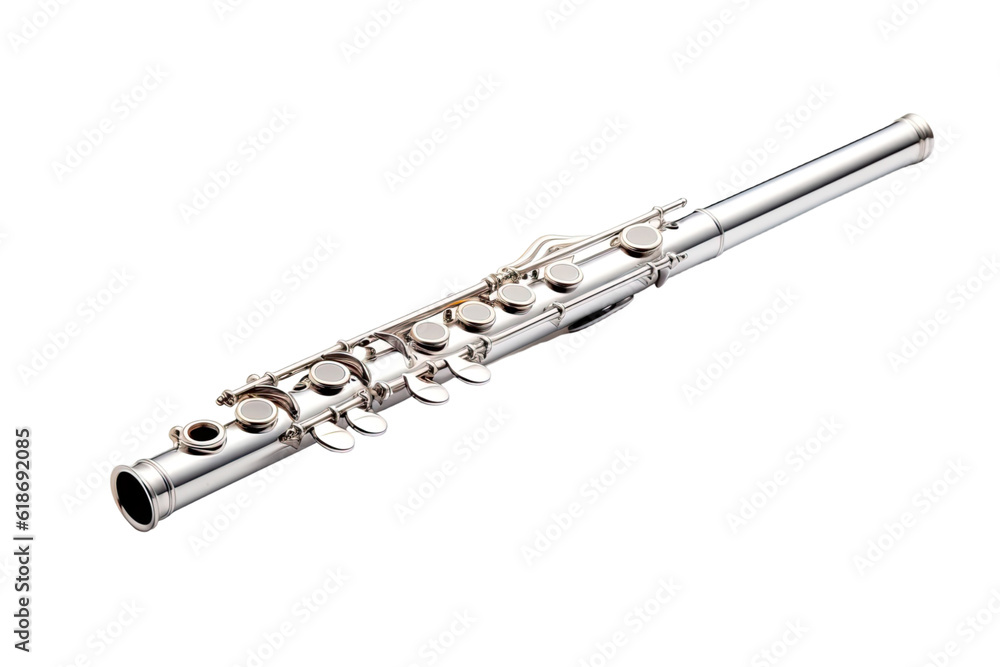 flute isolated on a transparent background, generative ai flute isolated on a transparent background, generative ai