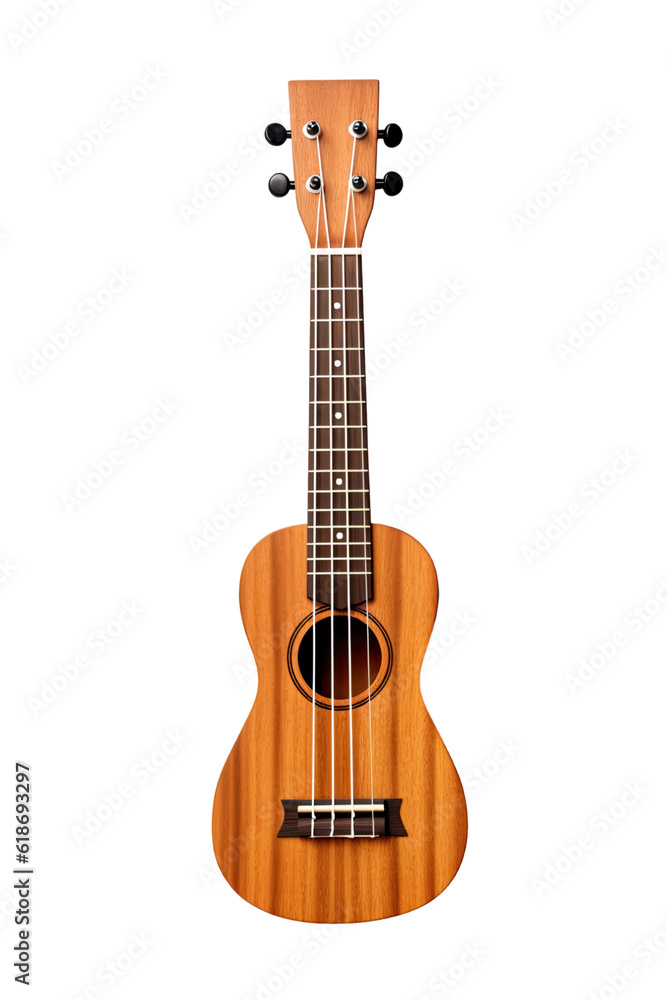 Obraz premium ukulele isolated on a transparent background, generative ai