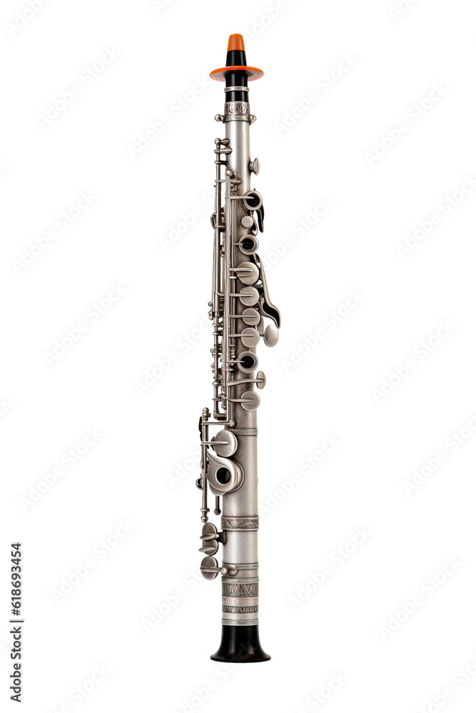 clarinet isolated on a transparent background, generative ai clarinet isolated on a transparent background, generative ai