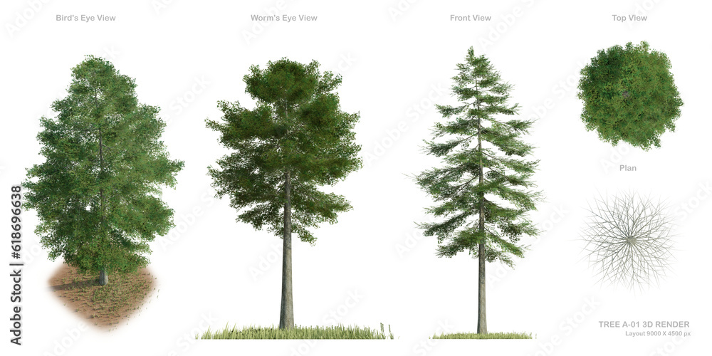 TREE A-05 3D RENDER For Presentation , Architecture design , Urban ...