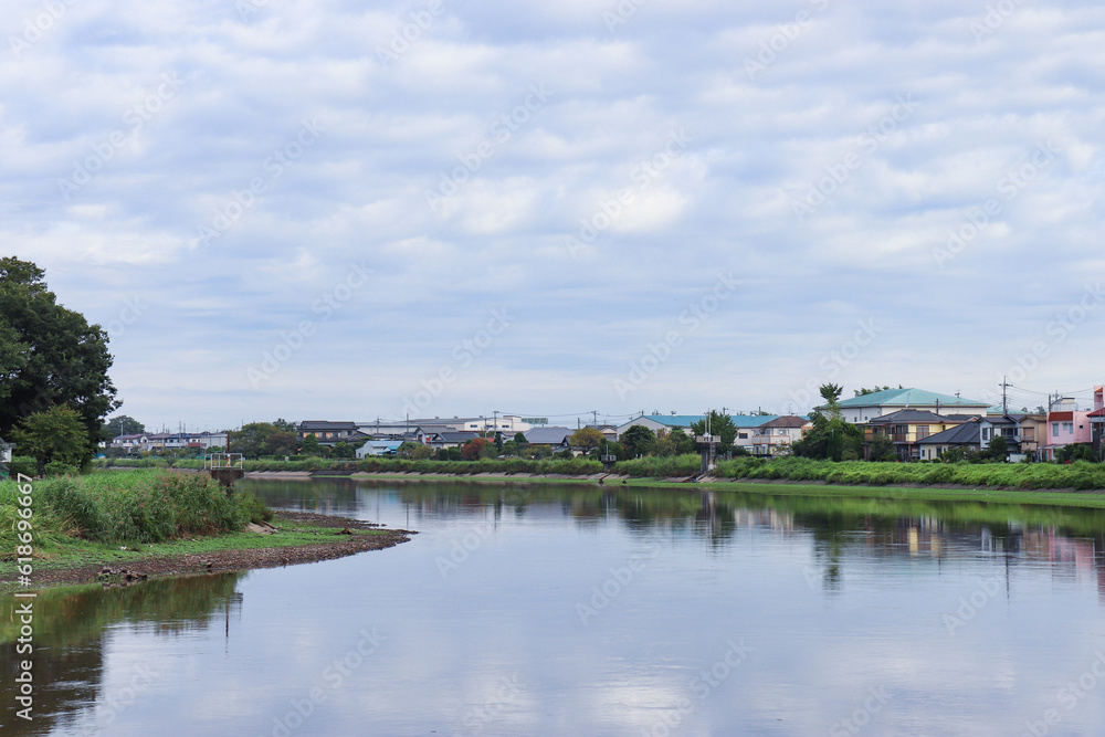 古利根川（埼玉県越谷市・松伏町）