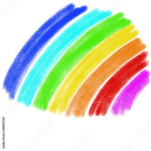 Minimalistic design with color gradients. Rainbow shades palette. Rainbow color gradations.  Variation of flag representing peace or gay pride flag or LGBT pride flag