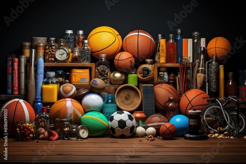stock photo of sports equipment