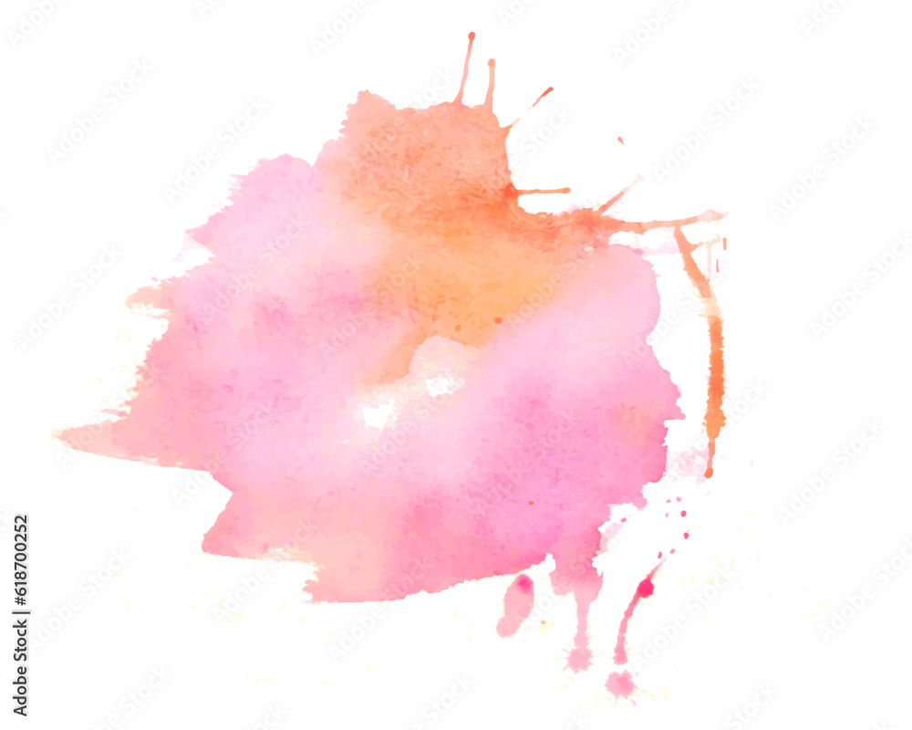 abstract pink watercolor brush stroke texture background