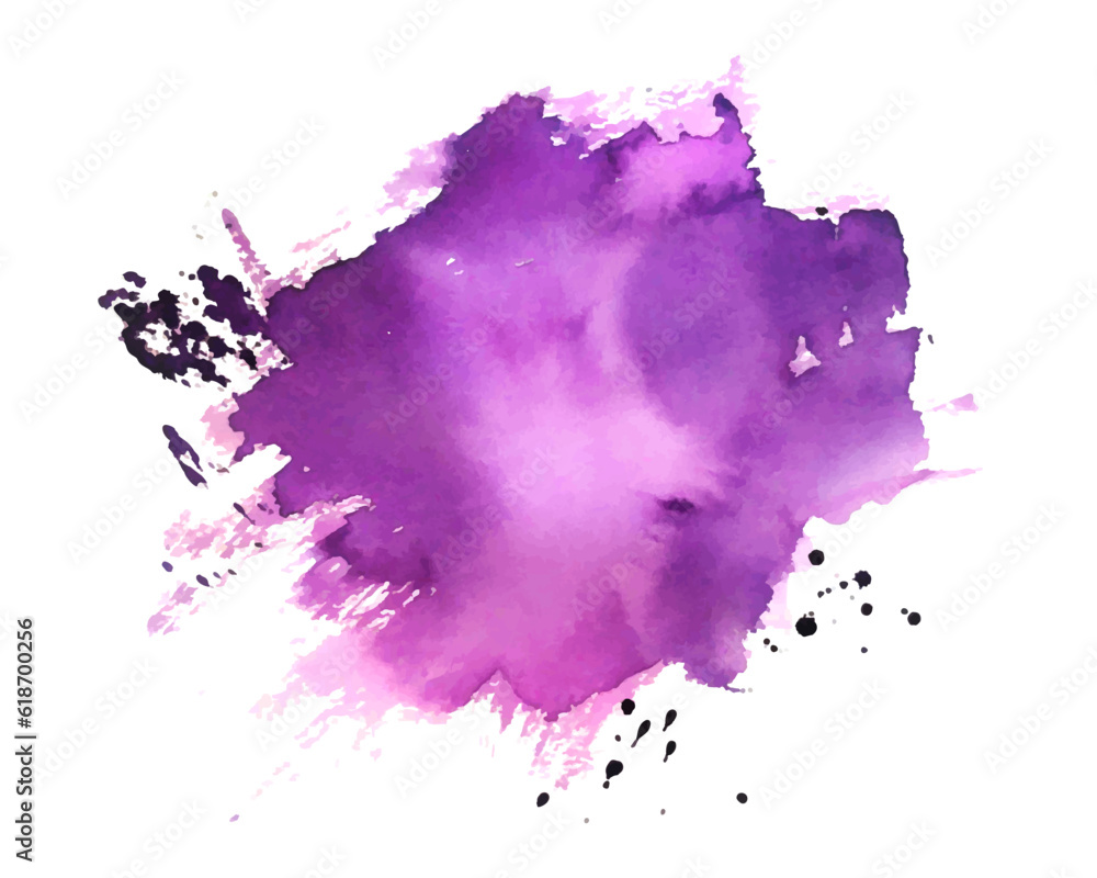 abstract purple watercolor ink spot texture background