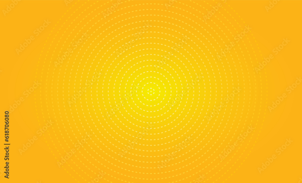 abstract yellow background with dots circle