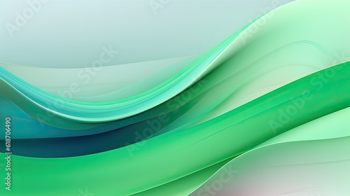 Abstract colorful wave on a light background generated ai