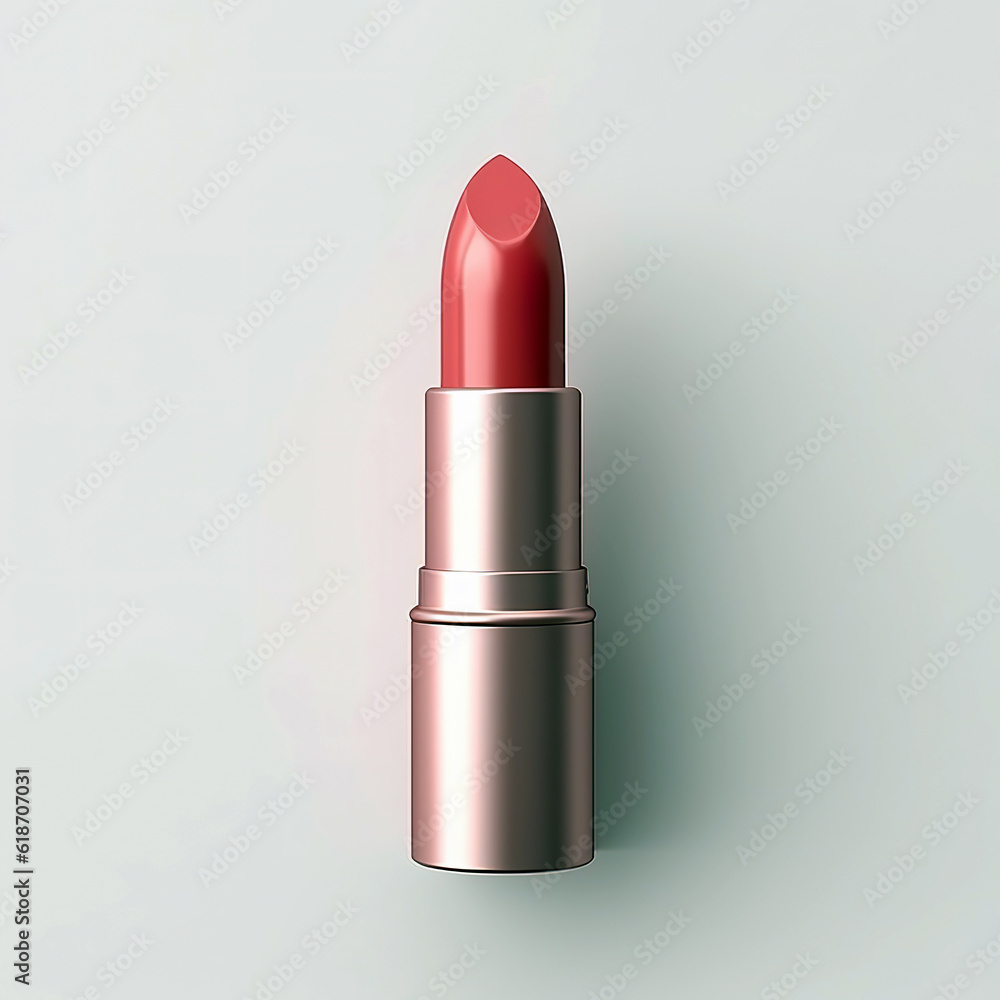 3D rendering a tube lipstick on white background 3D rendering a tube lipstick on white background