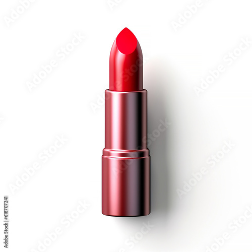 3D rendering a tube lipstick on white background