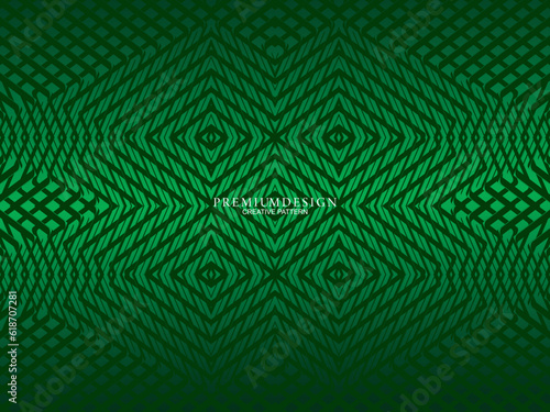 Green abstract background with gradient color geometric shapes for presentation design. Suitable for business, company, institution, conference, party, party, seminar, etc. © Wendi