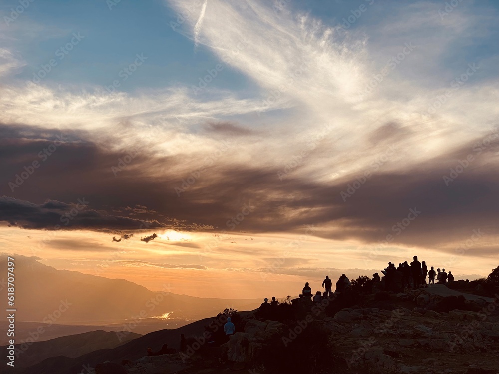 Sunset watchers at Joshua Tree National Park Sunset watchers at Joshua Tree National Park