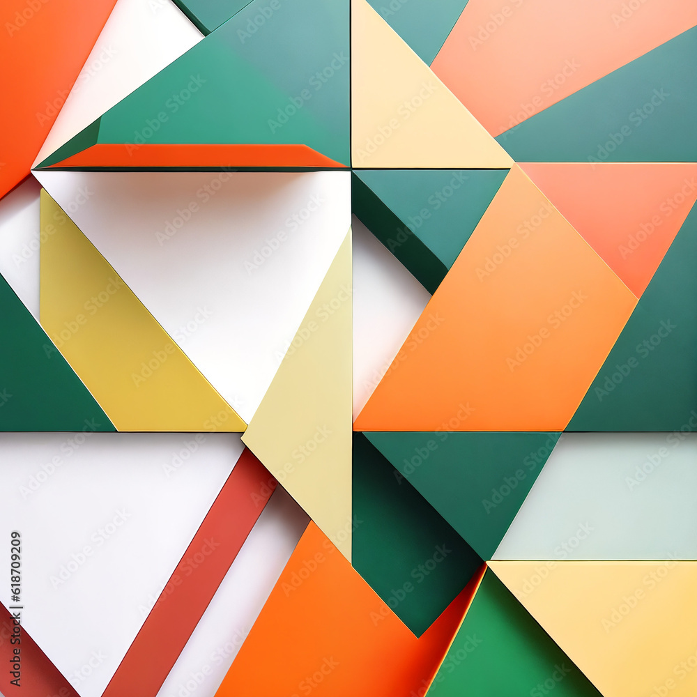 modern geometry shape background composition with generative AI technology modern geometry shape background composition with generative AI technology